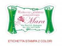Etichette adesive per pasticcerie, bar, panetterie e gelaterie (mm 55x34)  (cod.9/I )